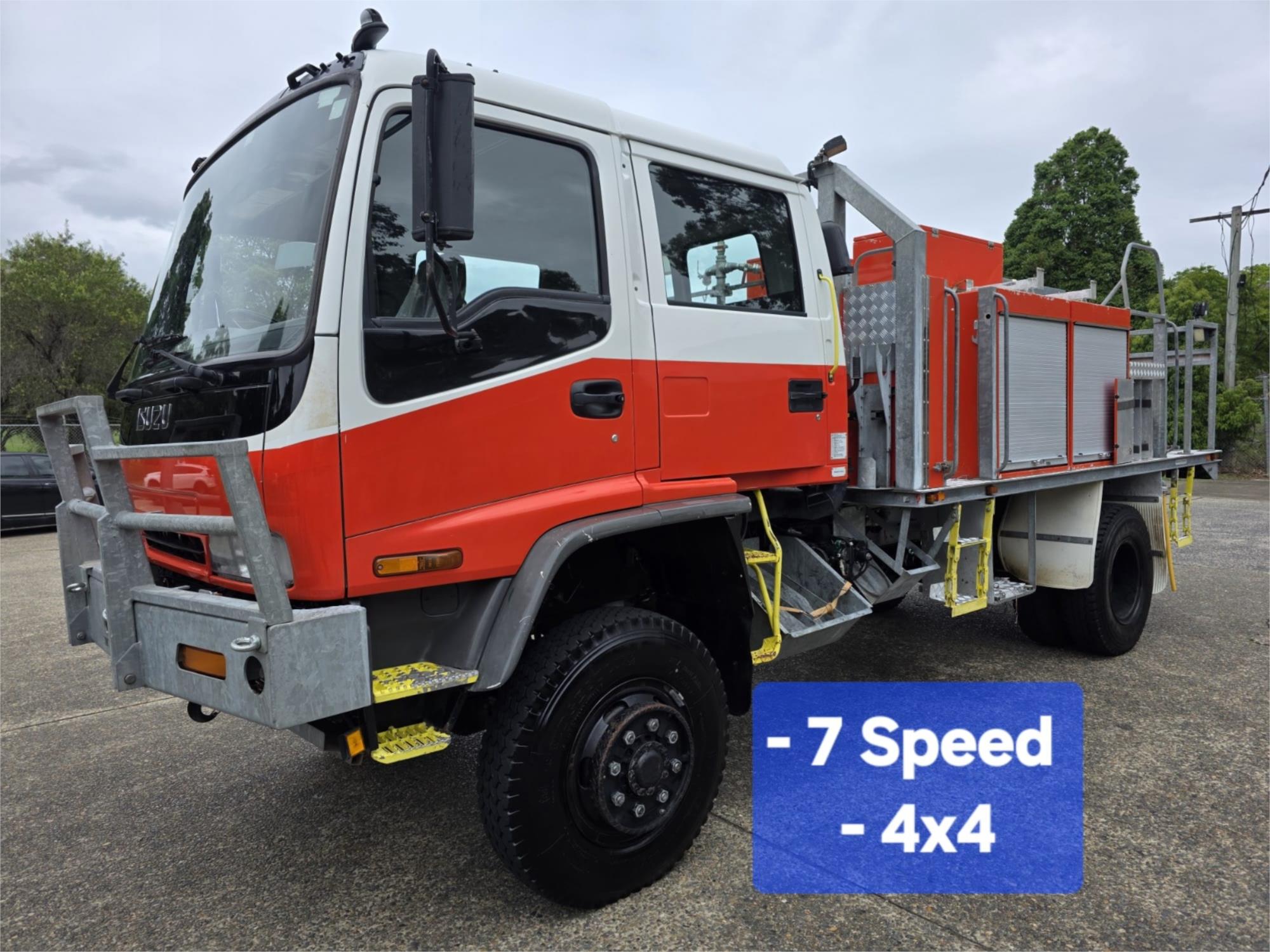 2002 ISUZU FTS CREW C/CHAS Fire Truck 750 (4x4) FY