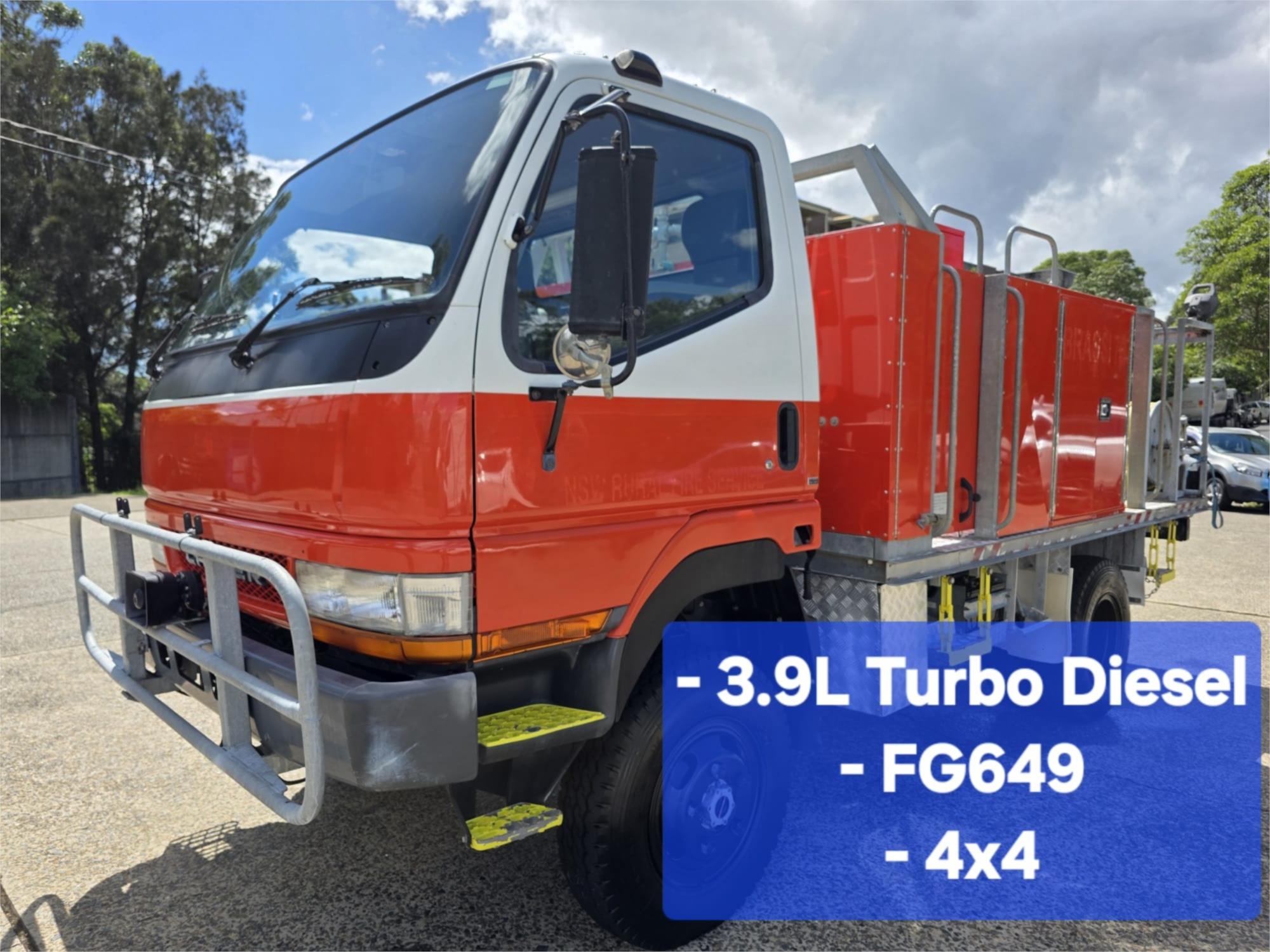 2007 MITSUBISHI FUSO CANTER Fire Truck FG649 (4x4) SWB 700/800