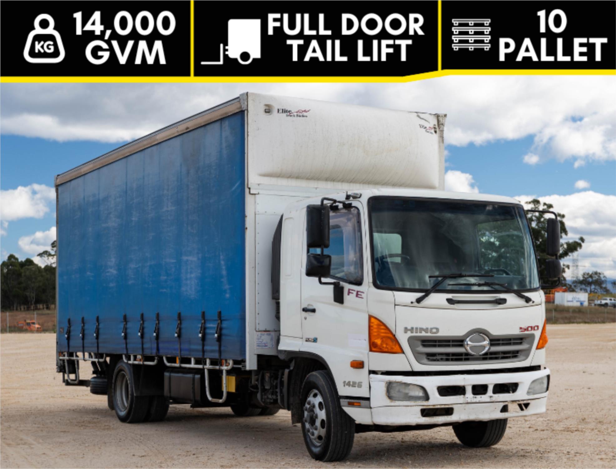 2011 HINO 500 Series Curtainsider FE1426