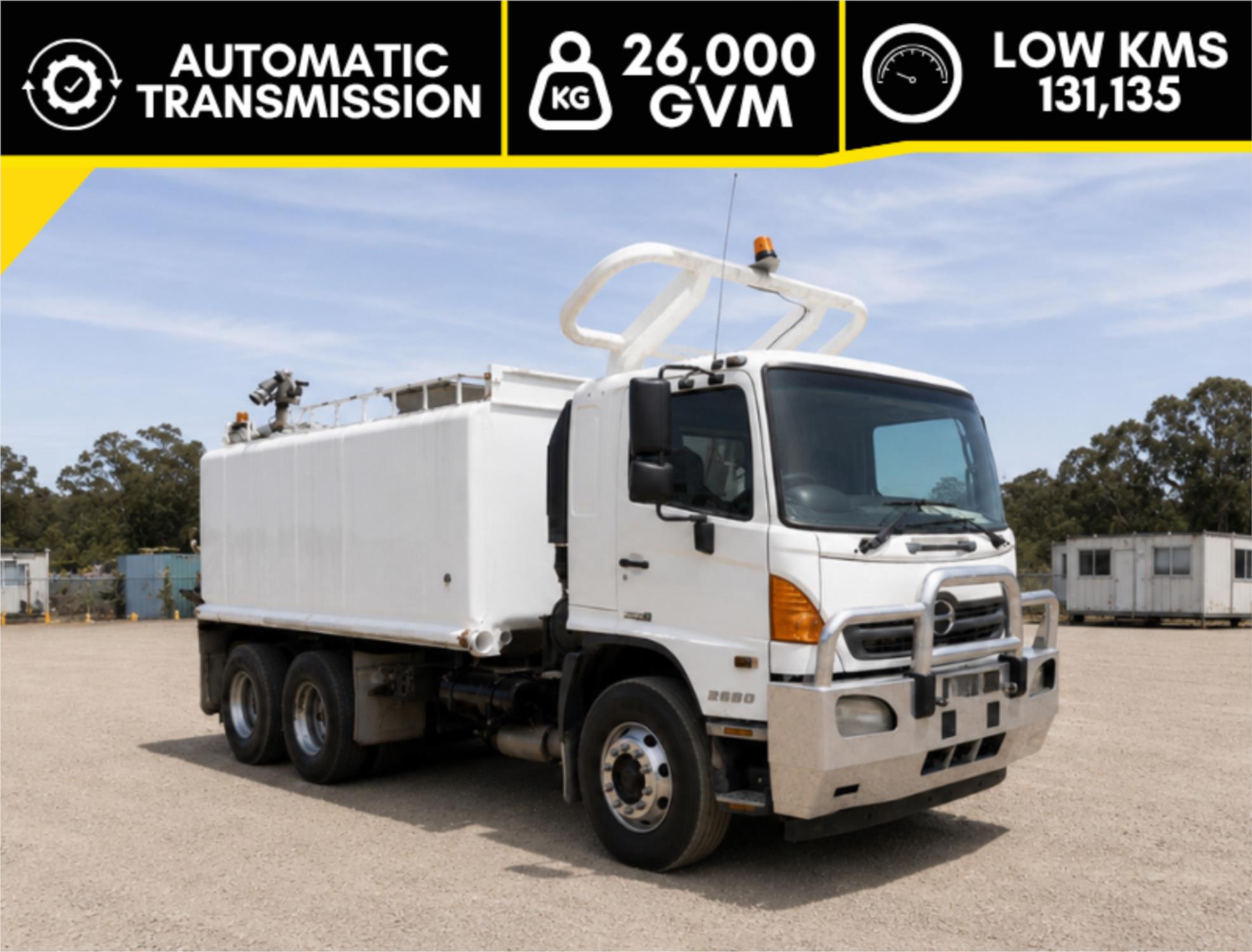 2013 Hino 500 Series Cab Chassis FM2630 Auto