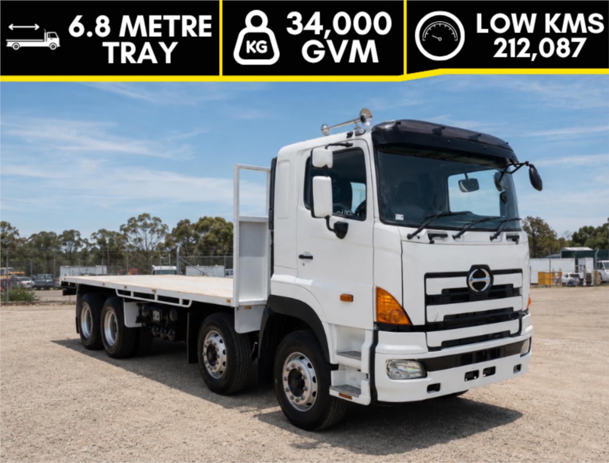 2007 Hino 700 Series Cab Chassis FY3248