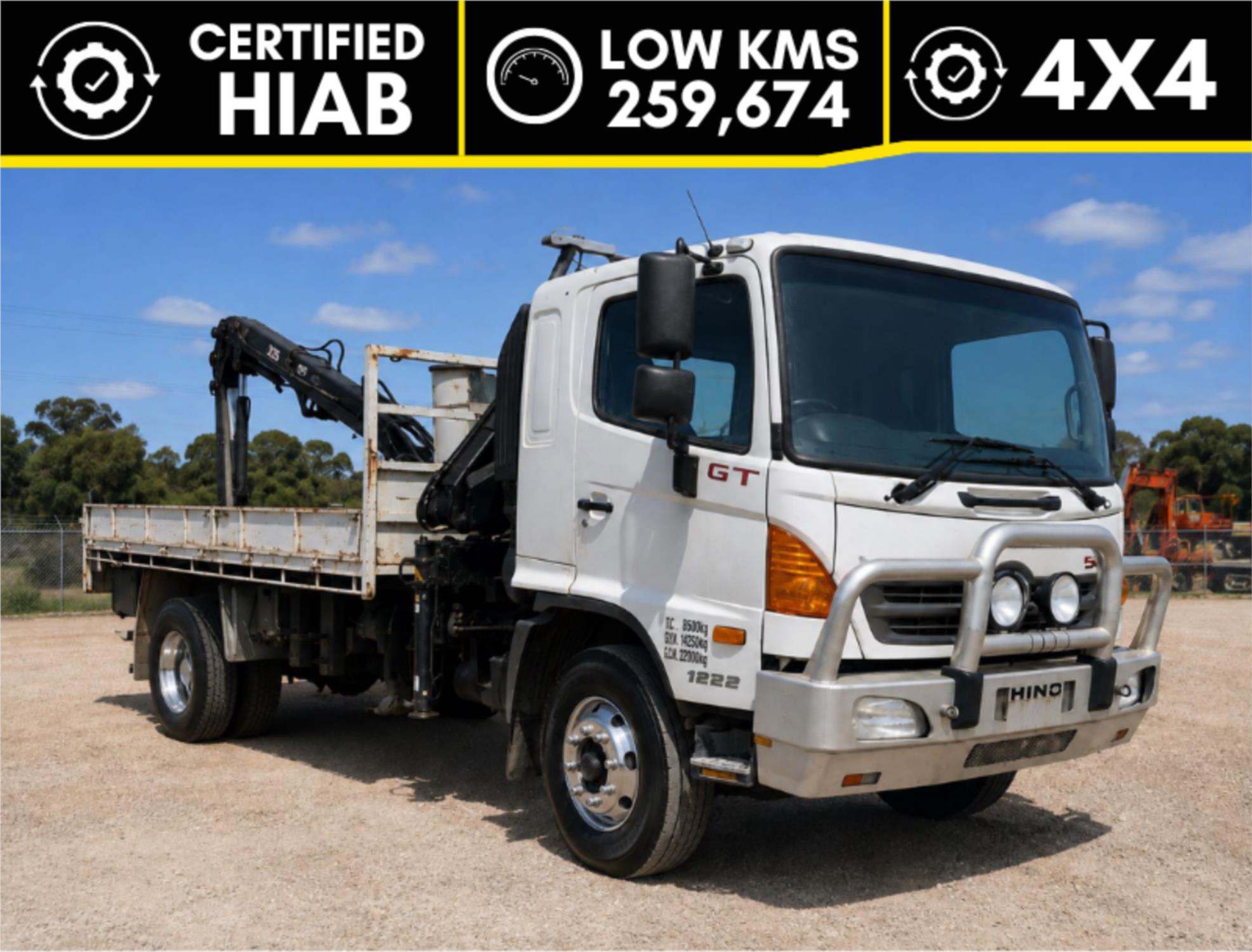 2010 Hino 500 Series Crane Truck GT1322