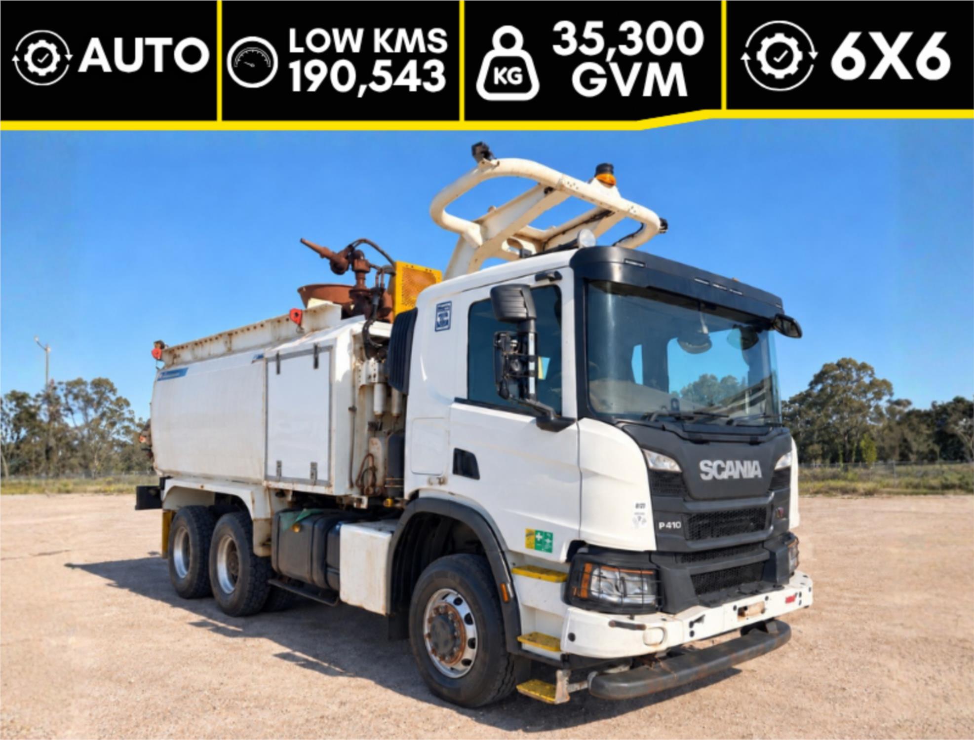 2021 Scania P Series Water Truck P410