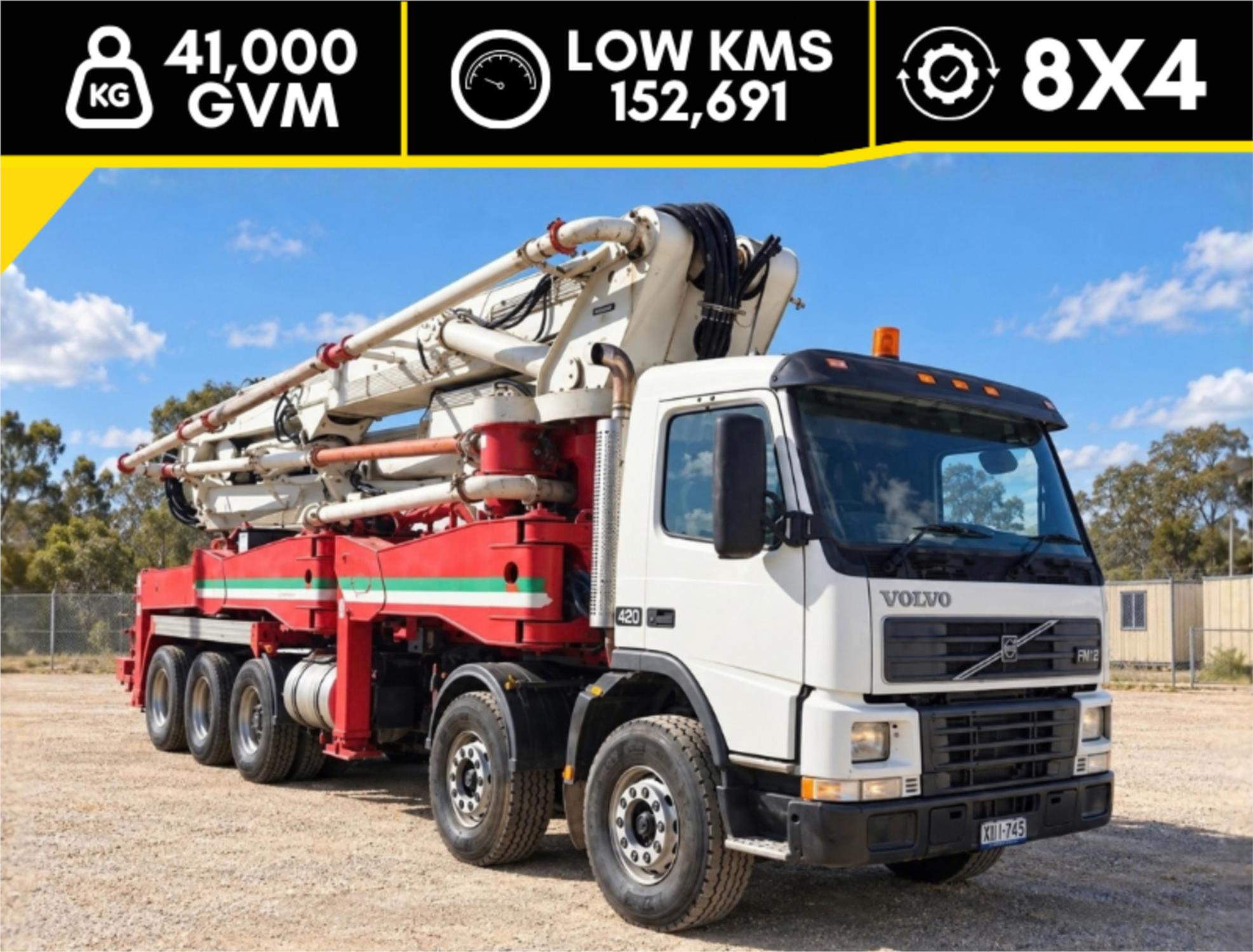 2002 Volvo FM Series Rigid FM12 420